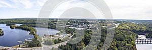 Aerial View of Shawinigan from La Cite de l`Energie