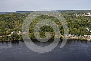 Aerial View of Shawinigan from La Cite de l`Energie