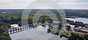 Aerial View of Shawinigan from La Cite de l`Energie