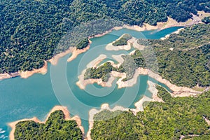 Vista aérea de tanque 