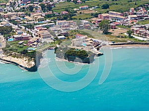 Aerial view on Sidari in Corfu Kerkyra