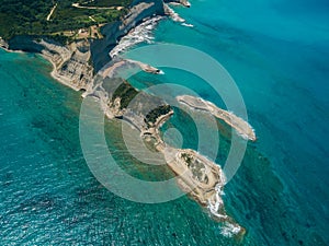 Aerial view on Sidari in Corfu Kerkyra