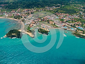 Aerial view on Sidari in Corfu Kerkyra