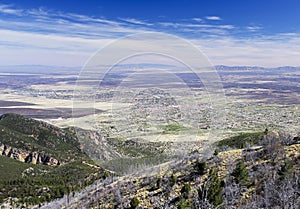 An Aerial View of Sierra Vista, Arizona, from Carr Canyon