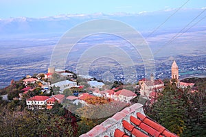 Aerial view of Sighnaghi