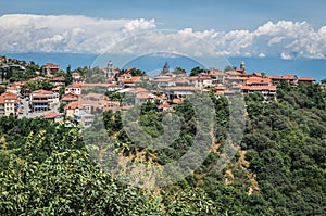 Aerial view of Sighnaghi, Georgia