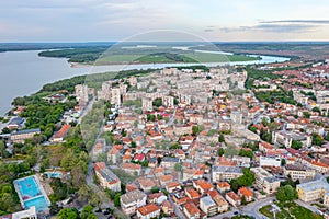 Aerial view of Silistra, Bulgaria.