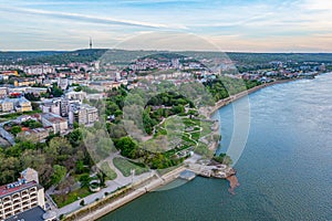 Aerial view of Silistra, Bulgaria.