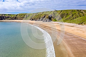 Aerial view of the Silver Strand in County Donegal - Ireland