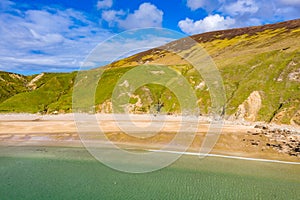 Aerial view of the Silver Strand in County Donegal - Ireland