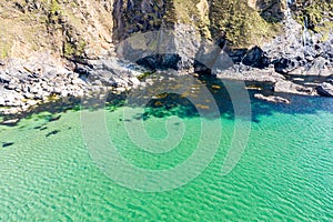 Aerial view of the Silver Strand in County Donegal - Ireland