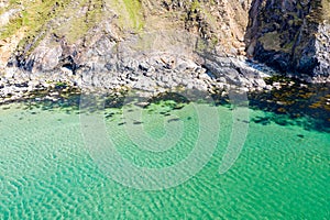 Aerial view of the Silver Strand in County Donegal - Ireland