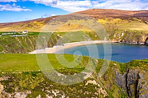 Aerial view of the Silver Strand in County Donegal - Ireland