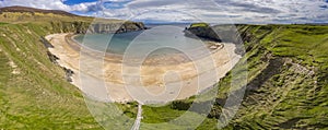 Aerial view of the Silver Strand in County Donegal - Ireland