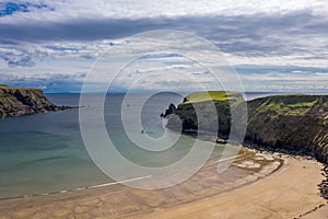 Aerial view of the Silver Strand in County Donegal - Ireland