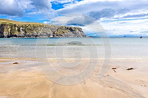 Aerial view of the Silver Strand in County Donegal - Ireland