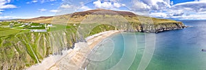 Aerial view of the Silver Strand in County Donegal - Ireland