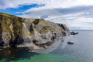 Aerial view of the Silver Strand in County Donegal - Ireland