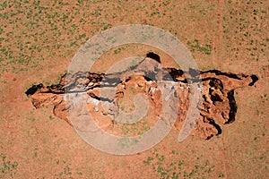Aerial view of a sinkhole - South Africa photo