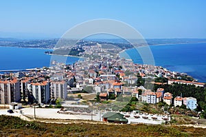 Aerial view of Sinop City, Turkey photo