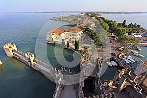 Aerial View of Sirmione, Italy