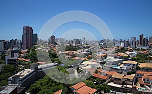 Aerial view Skyline with buildings in Salvador Bahia Brazil