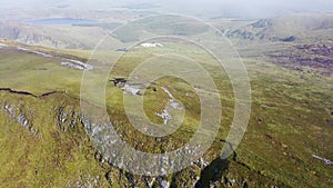 Aerial view of Slieve Tooey by Ardara in County Donegal - Ireland