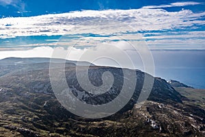 Aerial view of Slieve Tooey by Ardara in County Donegal - Ireland