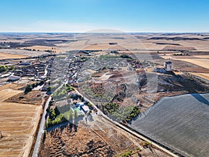 Aerial view of Mota del MarquÃÂ©s in Spain photo