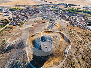 Aerial view of Mota del MarquÃÂ©s in Spain photo