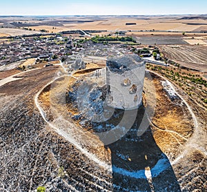 Aerial view of Mota del MarquÃÂ©s in Spain photo