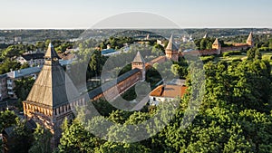 Aerial view of Smolensk fortress wall