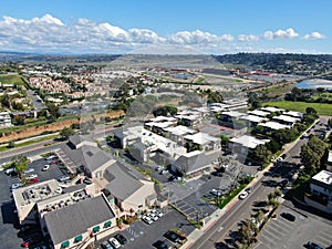 Aerial view of Solana Beach, coastal city in San Diego County