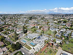 Aerial view of Solana Beach, coastal city in San Diego County