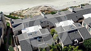 Aerial view of Solana Beach, coastal city in San Diego County