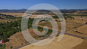 Aerial view of Solar Eclypse. Time Lapse with people watching the event