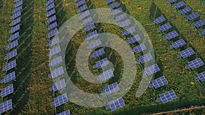 Aerial view of solar plant