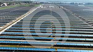 aerial view of solar power station, Renewable Energ