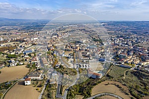 Aerial view of Solsona from Castellvell. Lleida Spain photo