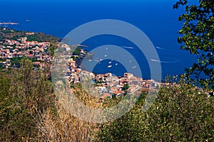 Aerial view of some sicilian towns