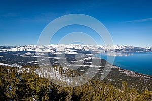 Aerial view of South Lake Tahoe