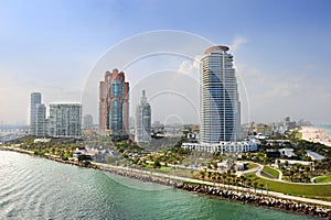 Aerial View of South Miami Beach