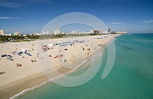 Aerial view of South Miami Beach