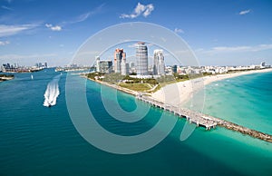 Aerial view of South Miami Beach