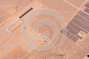 Aerial view of the Southern California Logistics Airport in Victorville, California