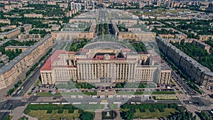 Aerial view of Soviet Palace in St. Petersburg