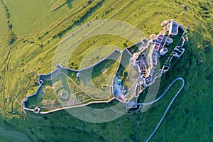 Aerial view of Spissky Castle in Slovakia