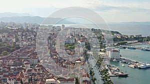 Aerial view Split Croatia.