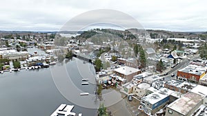 Aerial view of the Spring Flood in Huntsville