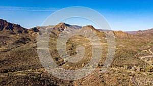 Aerial View Of Spur Cross Ranch Regional Park Near Cave Creek, Arizona